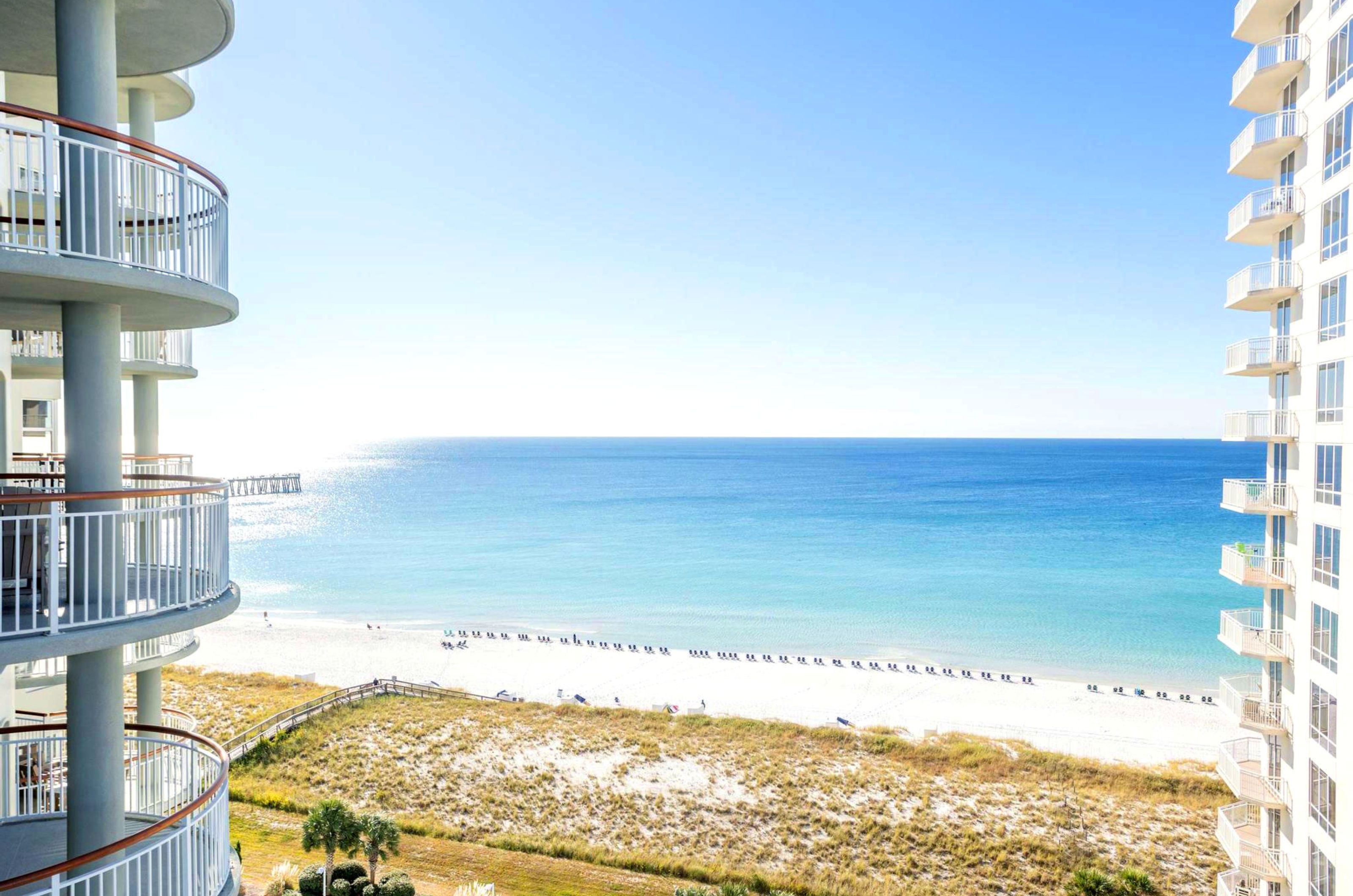 View of the Gulf of Mexico from a private balcony 