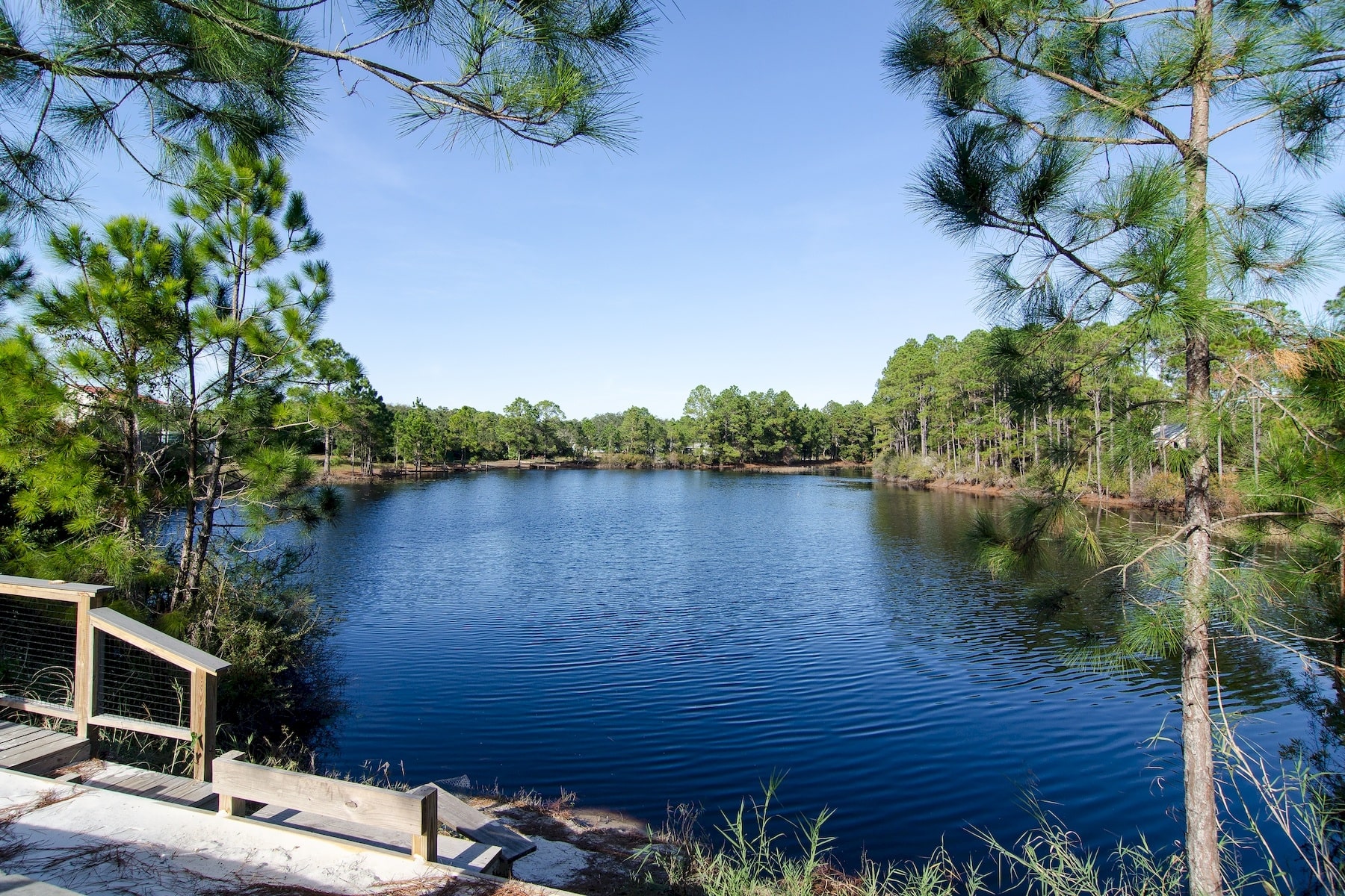 The coastal dune lake next to Beachside Villas 