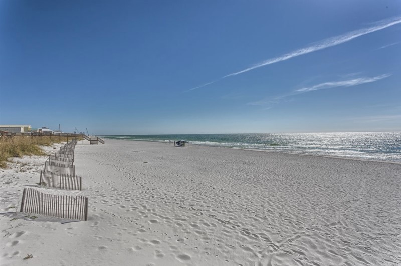 Gulf Shores Beach Outside Bel Sole Condos