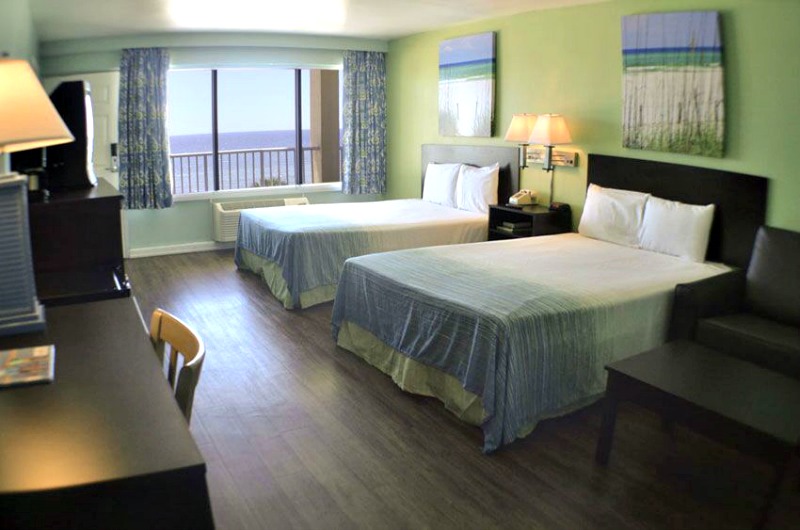 Standard bedroom at Boardwalk Beach Resort Hotel in Panama City