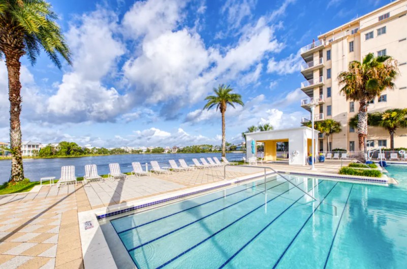 Pool View from Carillon Beach Resort Inn Panama City Beach Florida