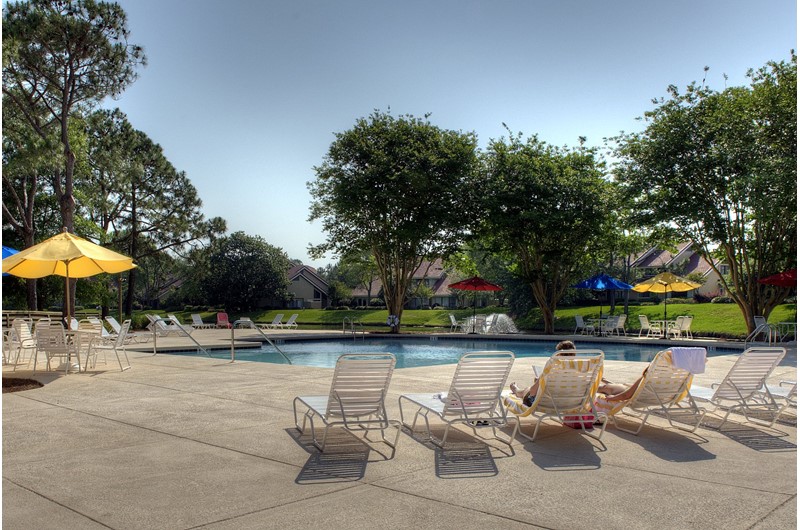 Nice pool area at Beachwalk Villas in Destin Florida