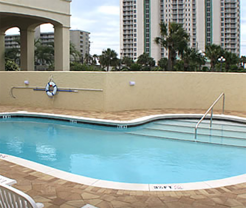 Refreshing  outdoor pool at Club Destin Resort in Destin Florida