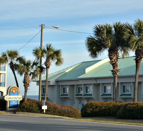 Beachfront property at Costa del Sol Townhomes in Destin Florida