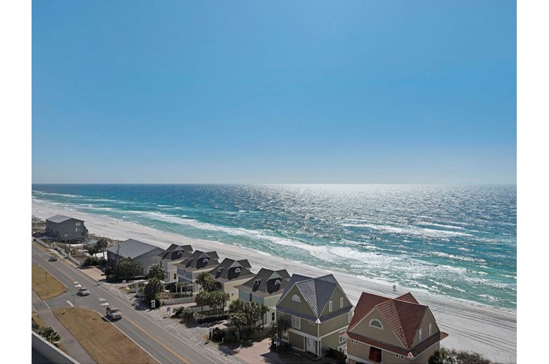 See for miles down the coastline at Leeward Key Condominiums in Destin Florida