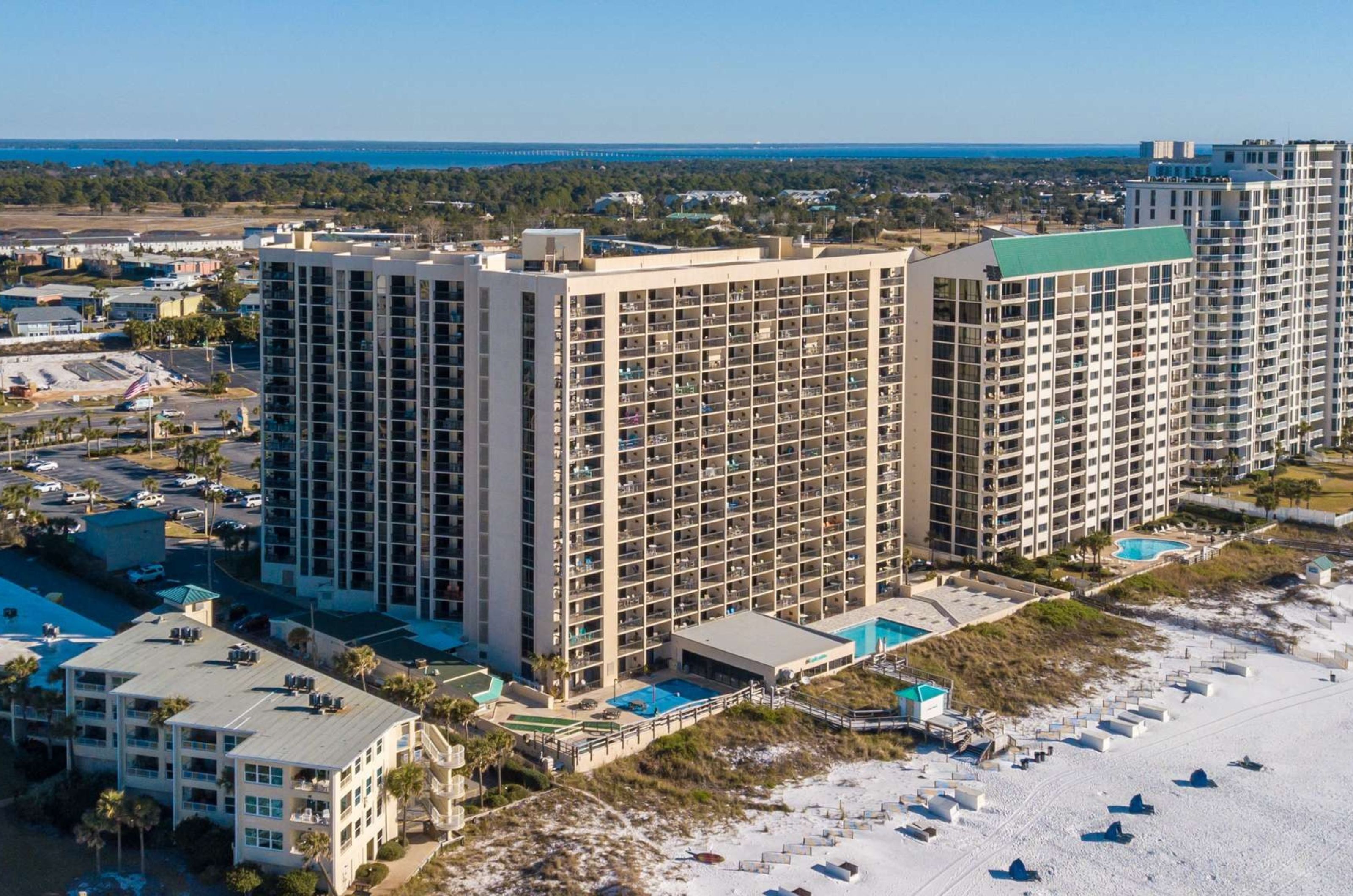 Birds eye view of SunDestin Beach Resort in Destin Florida