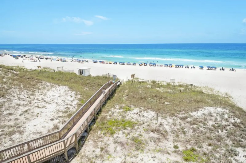 Balcony view of Seagrove Beach at Dunes of Seagrove at Highway 30A