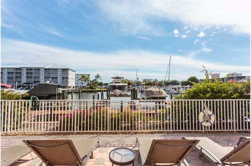 Wonderful view of the harbor at Palm Harbor Condos in Fort Myers Beach FL