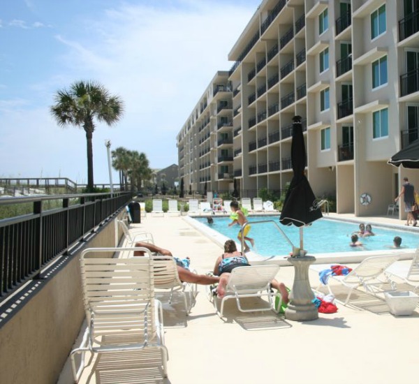 Beachfront pool at The Breakers in Fort Walton Beach FL