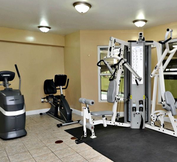 Fitness room at Waters Edge Condos in Fort Walton Florida