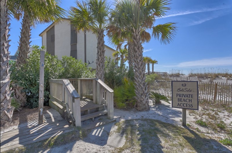 Boardwalk to Private Beach Access for Bel Sole Condos Gulf Shores