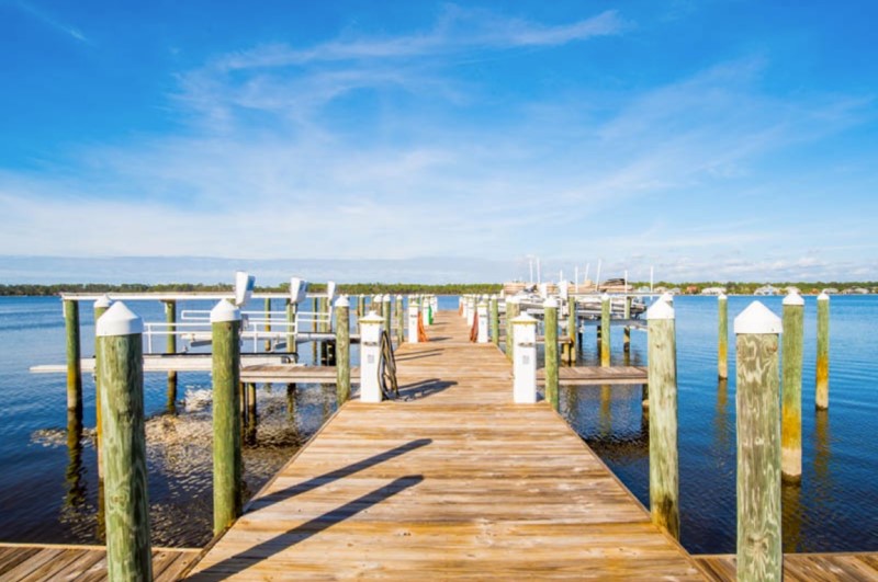 Bel Sole Condos Gulf Shores Boardwalk and Boat Slips
