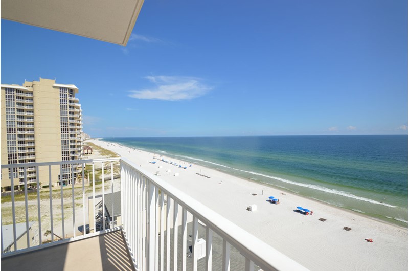 Panoramic balcony view at Crystal Shores Gulf Shores