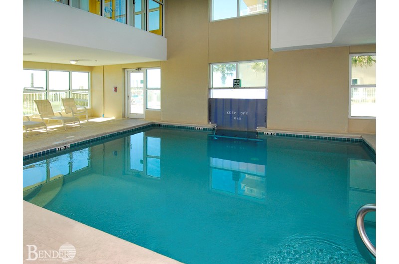 Spacious indoor swimming pool at Crystal Shores Gulf Shores