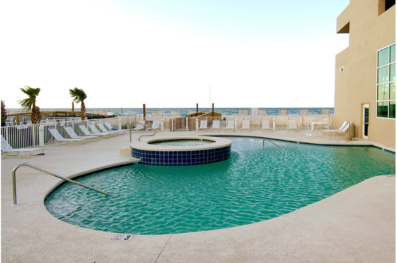 Nice hot tub at Crystal Shores Gulf Shores AL