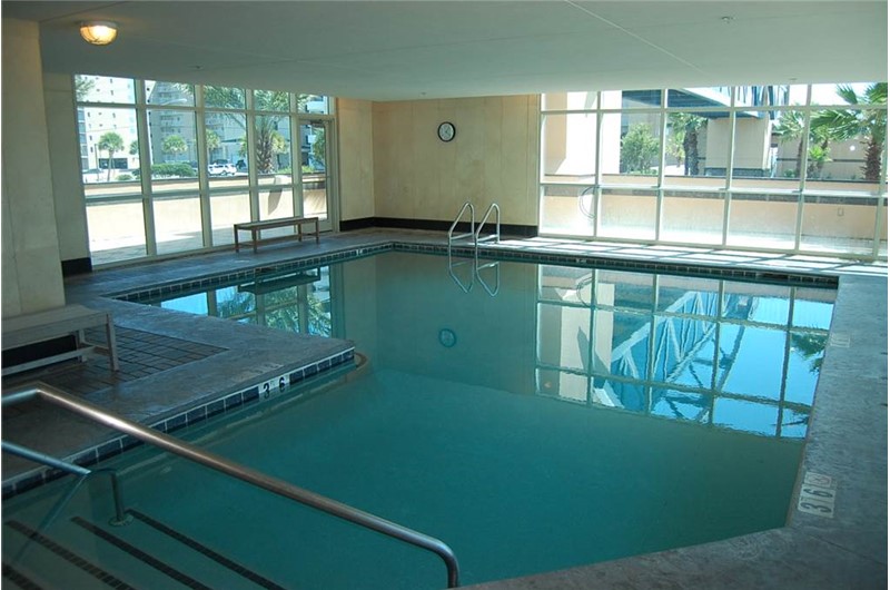 Heated indoor pool at Crystal Towers Gulf Shores
