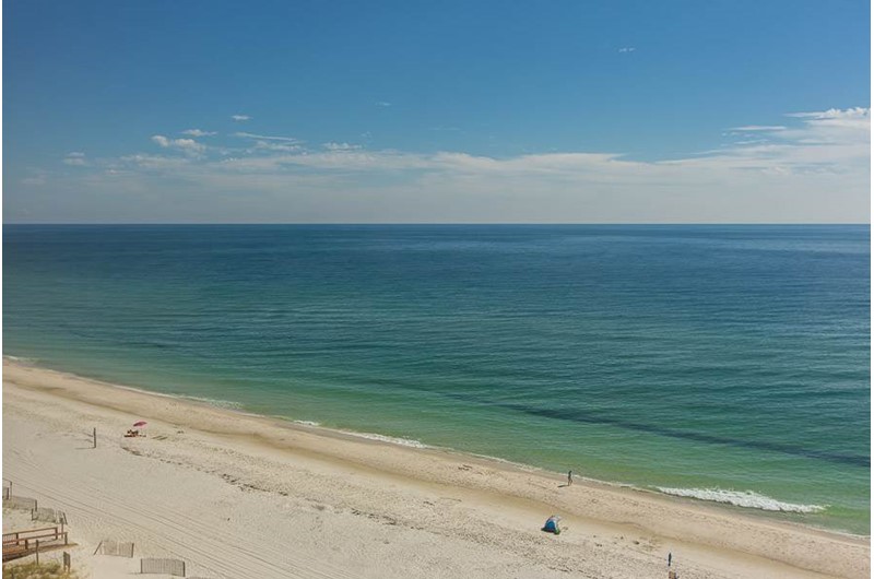 Lovely view from balcony at Edgewater West in Gulf Shores Alabama