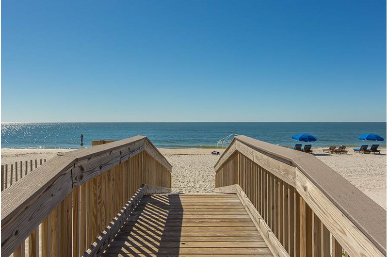 Easy access to the Gulf with walk over  at Edgewater West in Gulf Shores Alabama