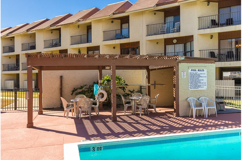 Your family will have plenty of space to lounge around the pool at Gulfside Townhomes in Gulf Shores AL