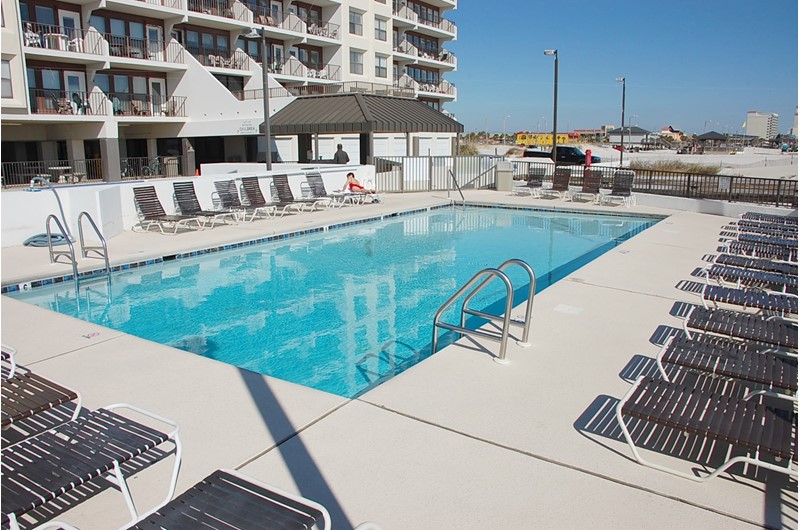 Beachfront pool at Island  Winds East in Gulf Shores AL