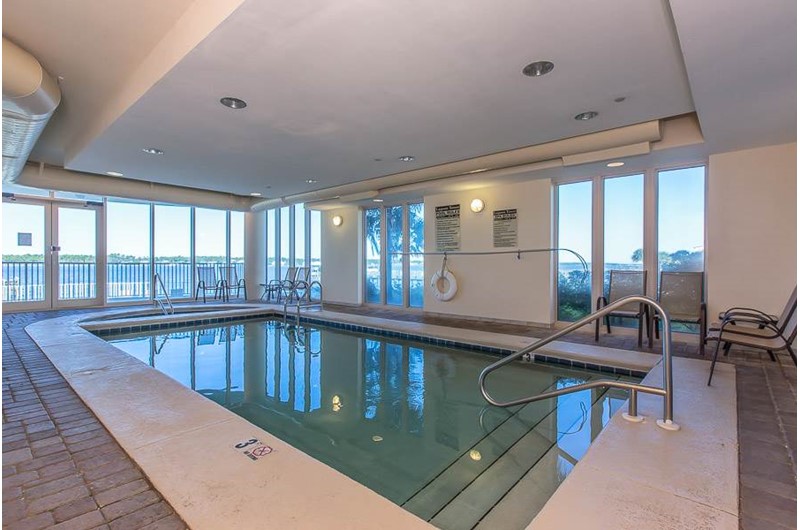 Indoor pool at Lagoon Tower in Gulf Shores Alabama