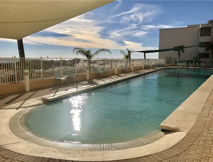 Fabulous beach front pool at San Carlos in Gulf Shores Alabama