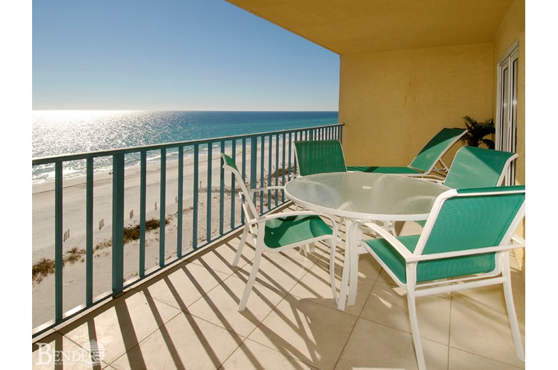 Enjoy a quiet moment on your balcony at Surfside Shores Gulf Shores.