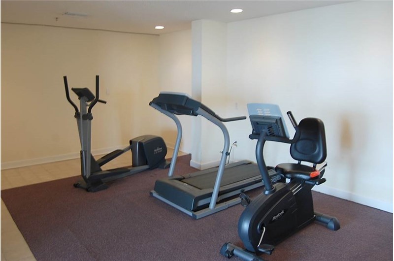 Fitness equipment at Tropical Winds Gulf Shores AL makes it easy to stay in shape even on vacation.