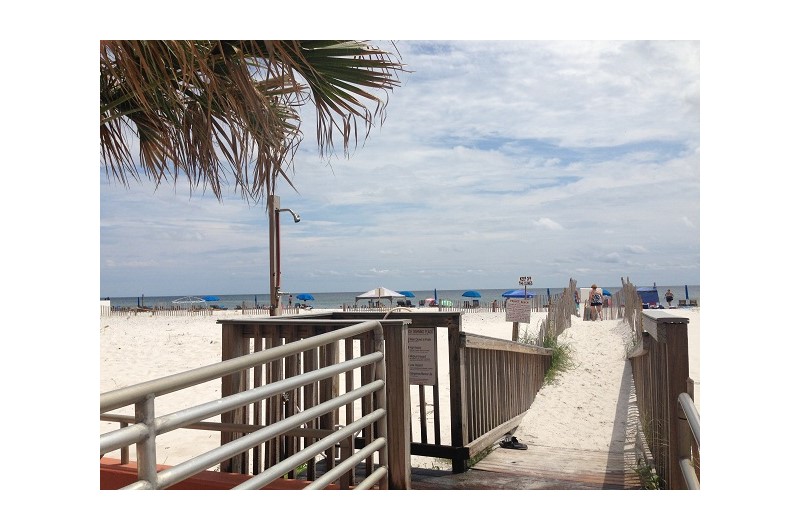 Easy access to the beach from Westwinds in Gulf Shores Alabama