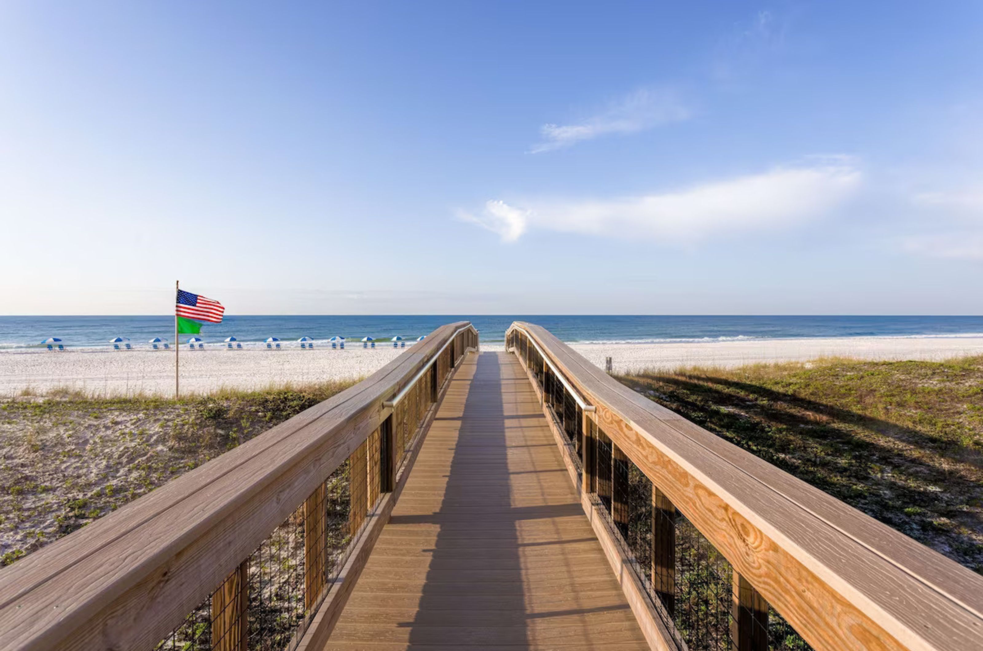 Boardwalk leading to the beach and Gulf of Mexico