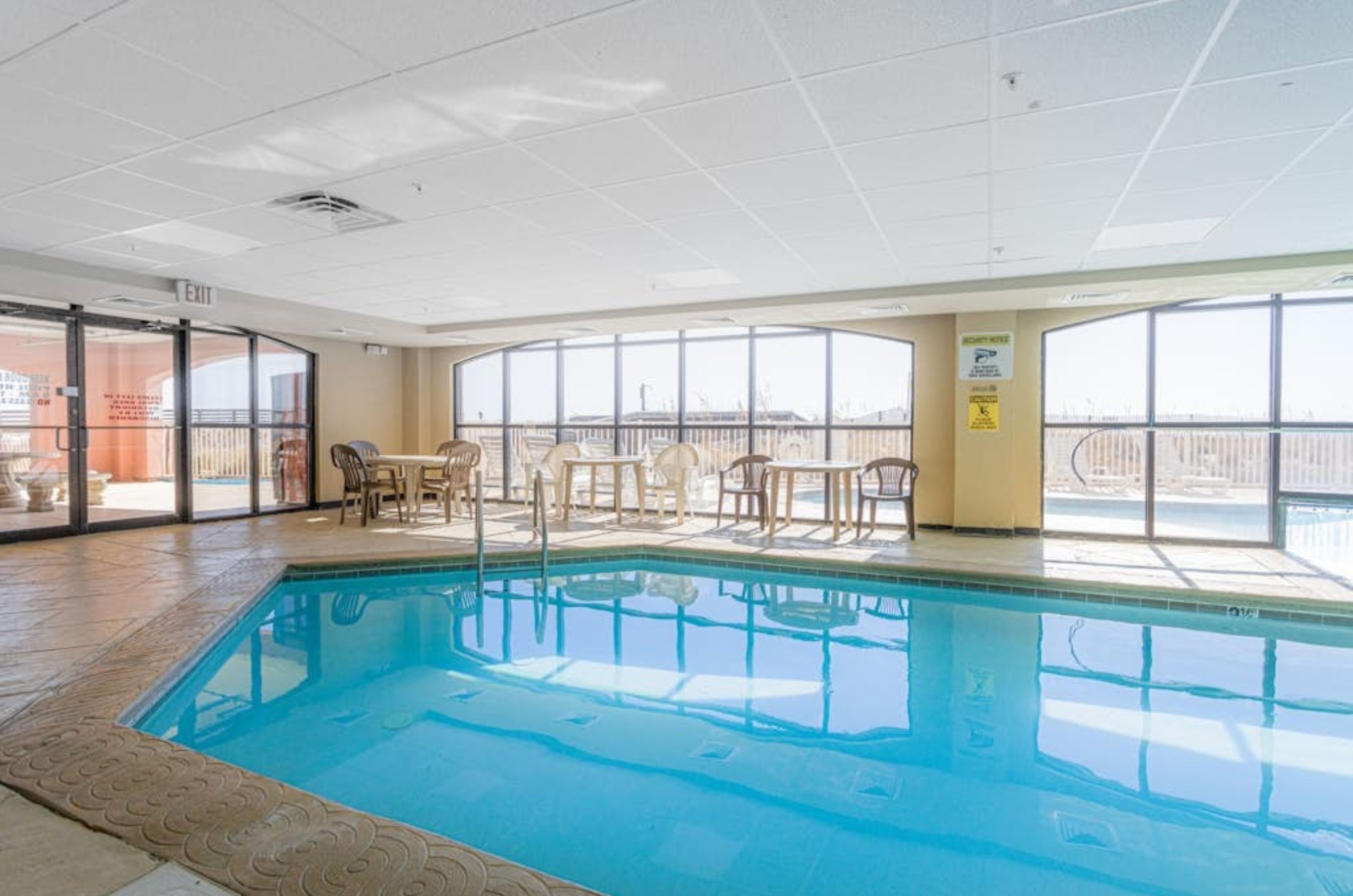 The indoor swimming pool at Harbour Place in Orange Beach Alabama 