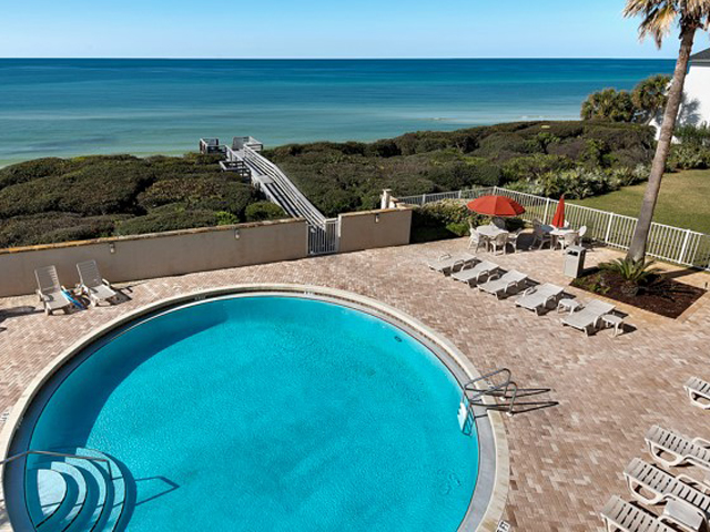 Lovely pool area at Beachcrest Seagrove Beach Florida