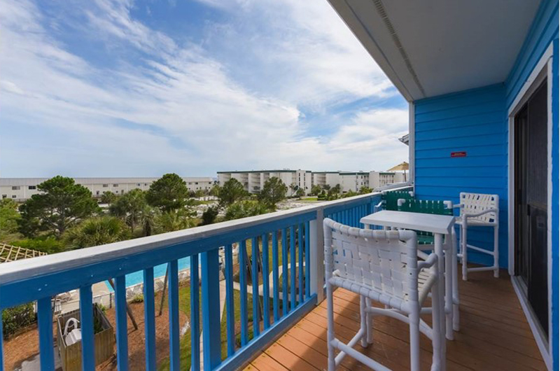 Relax on your balcony and watch the kids swim at Beachfront II in Seagrove Beach Florida