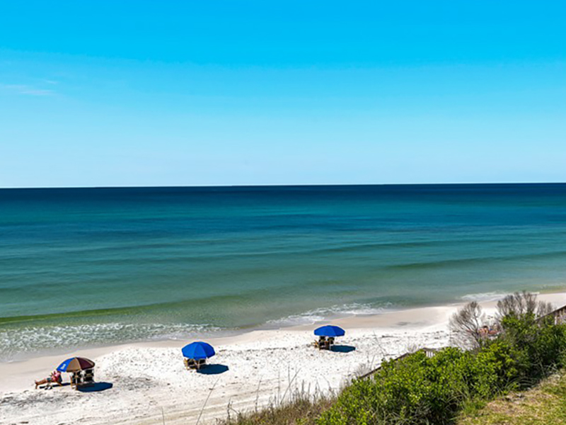 Crystal blue water awaits you at Beachside Condominiums in Seagrove Beach Florida