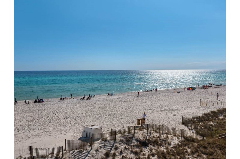 Gorgeous sand and Gulf in front of Eastern Shores Condominiums in Highway 30-A Florida