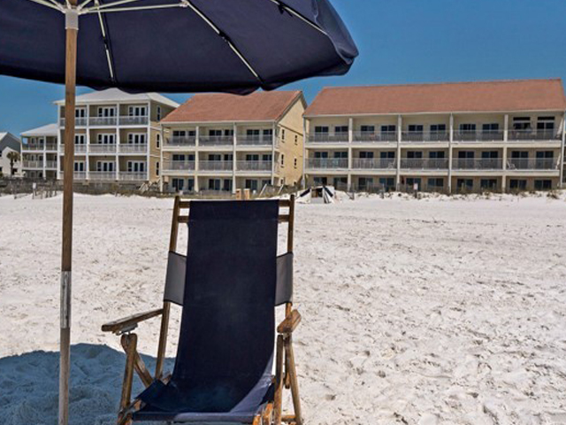 The beach is steps from Eastern Shores Condominiums in Highway 30-A Florida