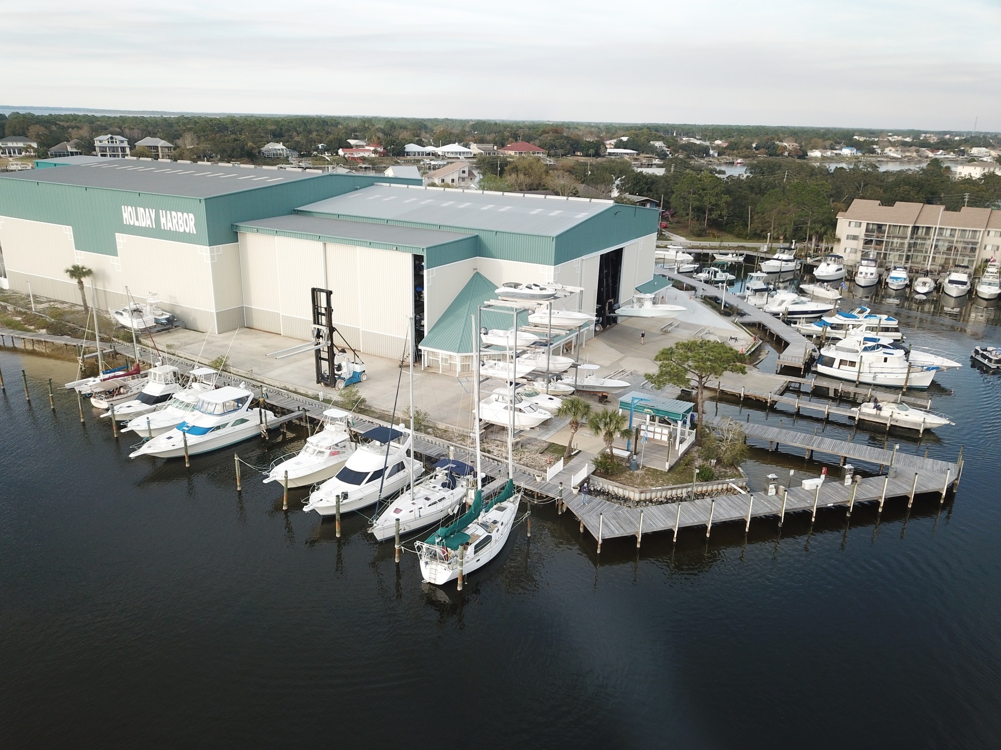 Holiday Harbor Marina in Pensacola Beach Florida