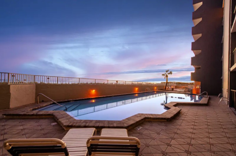 Island Echos Pool at Sunset Okaloosa Island