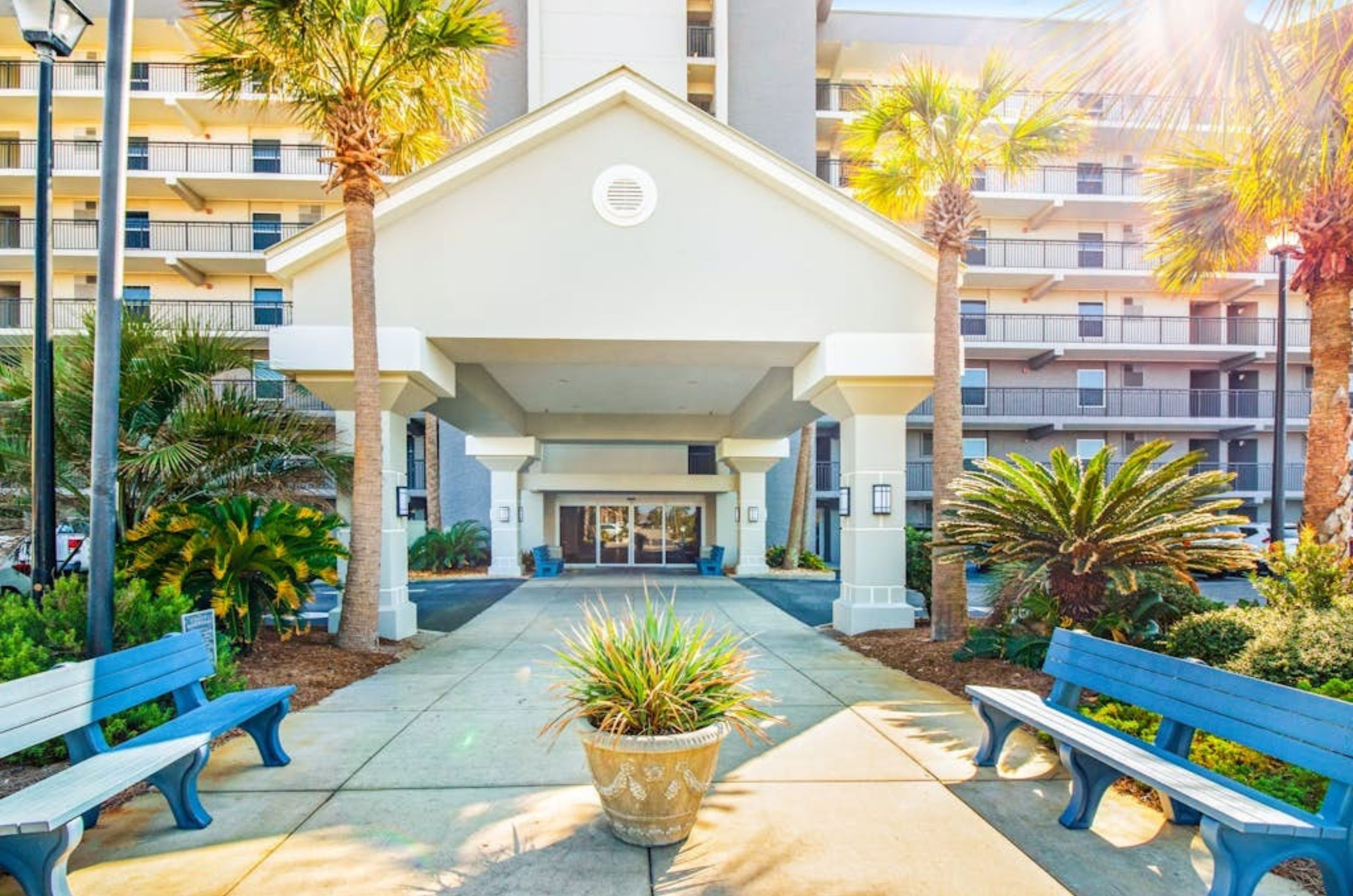 The entrance to Island Echo Condominiums in Fort Walton Beach Florida