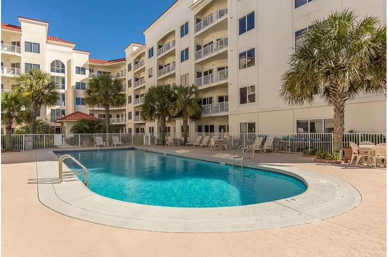 Plenty of room on the pool deck at Palm Beach Condos in Orange Beach AL