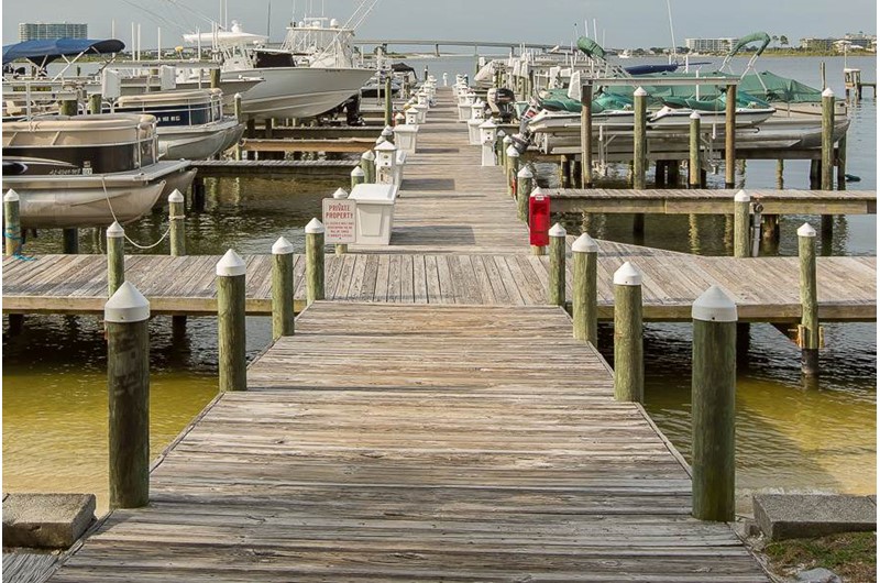 Dock at Perdido Grande in Orange Beach Alabama