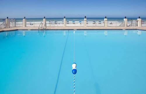 Crystal clear pool directly on the Gulf at Beachside Resort in Panama City Beach FL 