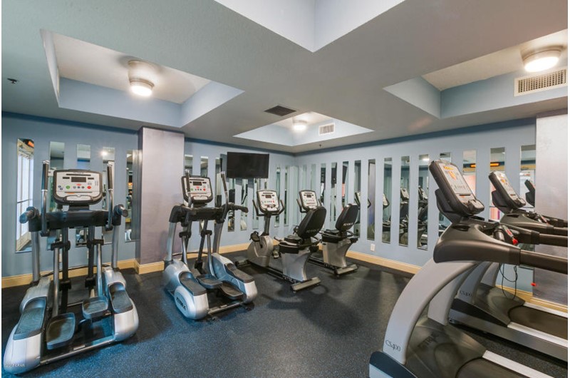 Fabulous exercise room at Calypso in Panama City Beach Florida