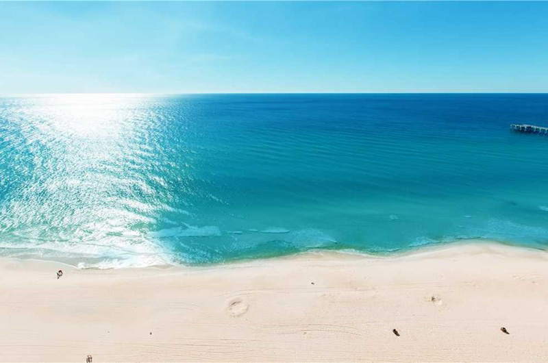 Gorgeous view of the blue waters of the Gulf from Calypso in Panama City Beach Florida