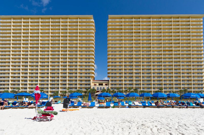 View of Calypso in Panama City Beach Florida from the Gulf