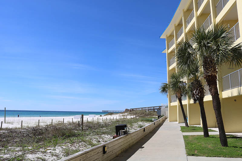You will be steps from the beach at Continental Condos in Panama City Beach FL