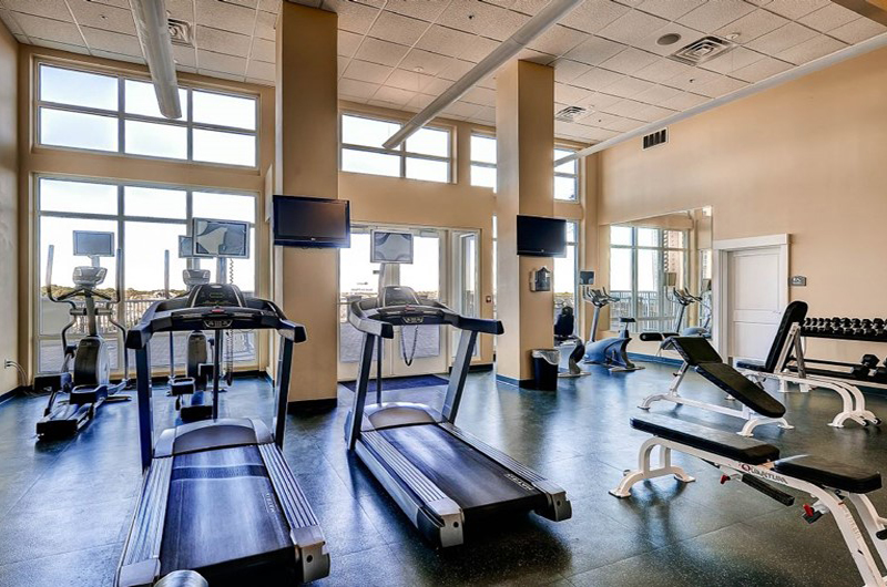Nice gym for your workout at Grand Panama Beach Resort in Panama City Beach FL
