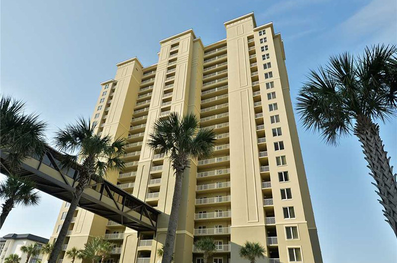 Easy access from the parking deck to your condo at Grand Panama Beach Resort in Panama City Beach FL