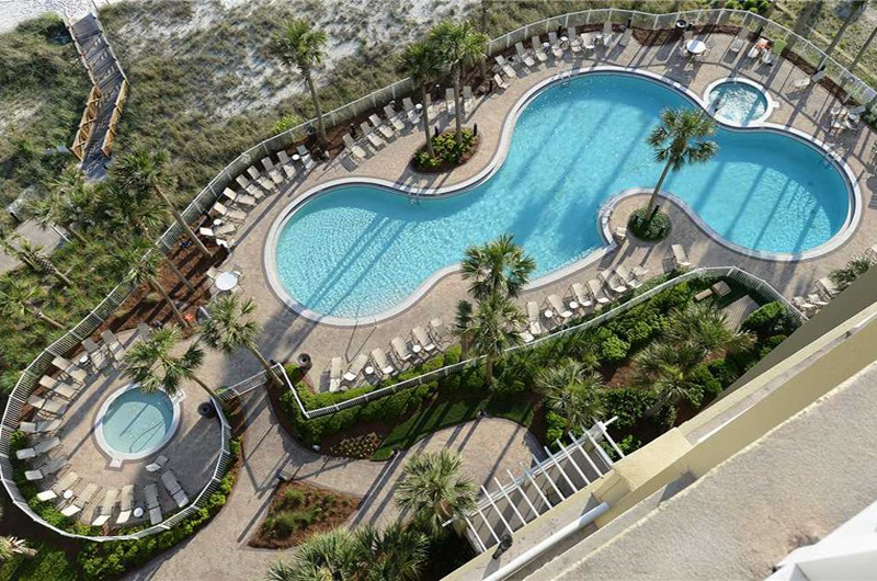 Amazing view of the pool from Grand Panama Beach Resort in Panama City Beach FL