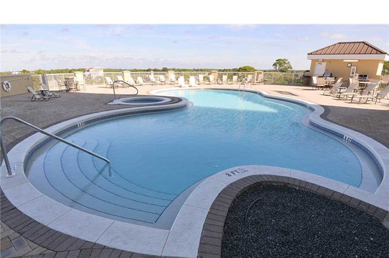 Take a refreshing dip in the pool at Grand Panama Beach Resort in Panama City Beach FL